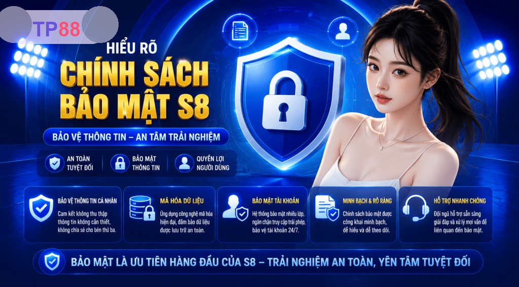 Chính Sách Bảo Mật TP88 – Quy Định Dữ Liệu Và An Toàn Tài Khoản 2026