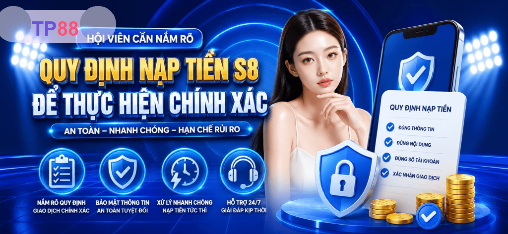 Nạp Tiền TP88 – Hướng Dẫn Gửi Tiền Nhanh, An Toàn Và Lưu Ý 2026