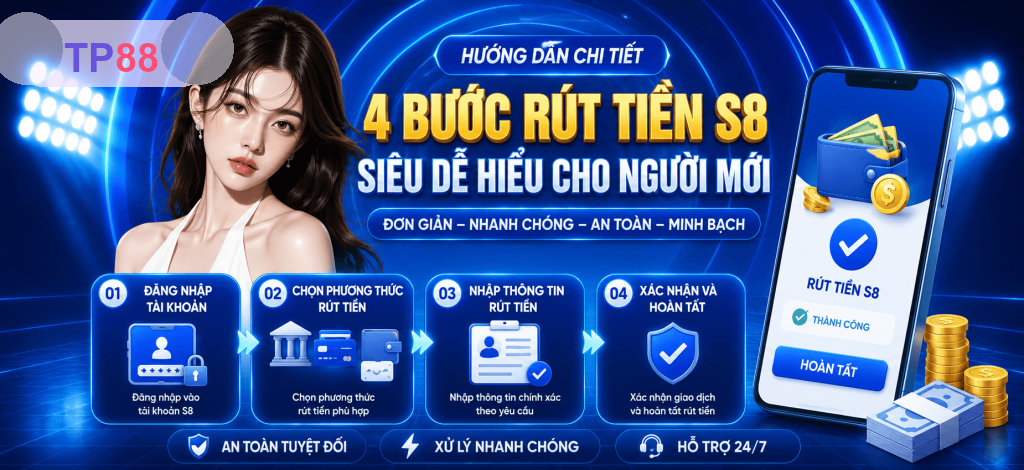 Rút Tiền TP88 – Hướng Dẫn Giao Dịch An Toàn, Nhanh Chóng 2026