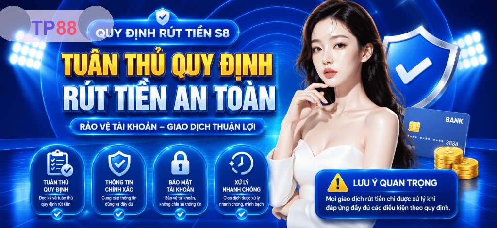 Rút Tiền TP88 – Hướng Dẫn Giao Dịch An Toàn, Nhanh Chóng 2026